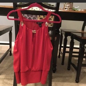 White House Black Market dressy red blouse 💕